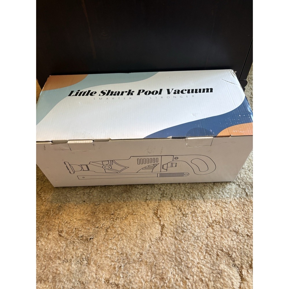 Little Shark Pool Vacuum Above Ground Hot Tub Spa Cleaner Handheld Cordless NEW